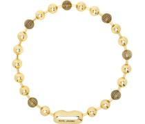Gold Monogram Ball Chain Necklace