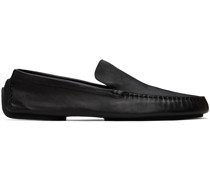 Black Lucca Slip-On Loafers