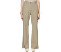 Khaki Rie Trousers