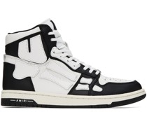 Black & White Skel Top Hi Sneakers