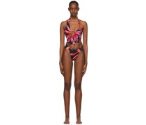 SSENSE Exclusive Black Recycled Nylon One-Piece Swimsuit