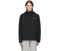 Black Terrex Two-Layer Zip-Up Sweater