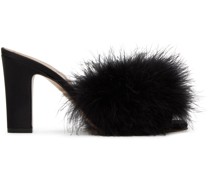 Black Feather Mules