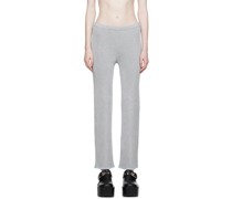 Silver Fitted Lounge Pants