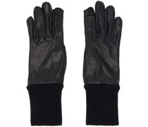 Black Runway Short Ribcuff Gloves