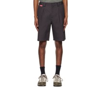 Gray Tailored Shorts