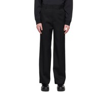 Black Straight Trousers