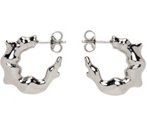 SSENSE Exclusive Silver Coral Hoop Earrings