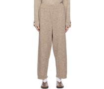 Taupe Relaxed-Fit Lounge Pants