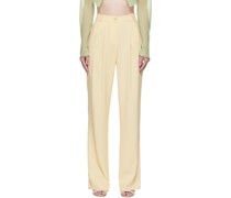 Beige Classic Trousers