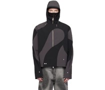 Black & Gray Trident Technical Jacket