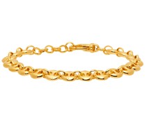 Gold Small Circle Link Bracelet
