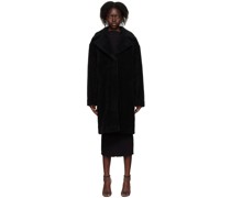 Black Camille Faux-Fur Coat