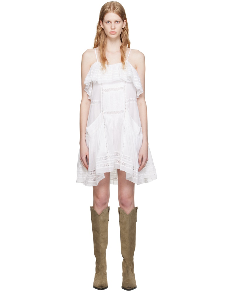 Étoile Isabel Marant Damen White Moly Minidress