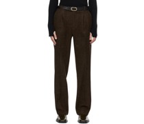 Brown Pinched Trousers
