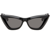 Black Angle Pointed Cat-Eye Sunglasses