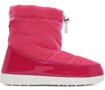 Pink Snow Velvet Boots
