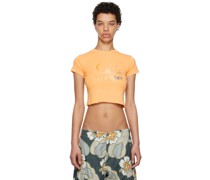 Orange Printed T-Shirt