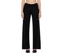 Black Straight Lounge Pants
