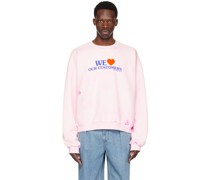 Pink 'Love Our Customers' Sweatshirt