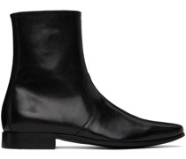 Black 400 Leather Chelsea Boots
