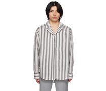 White & Black Striped Shirt