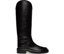 Black Pipe Riding Boots