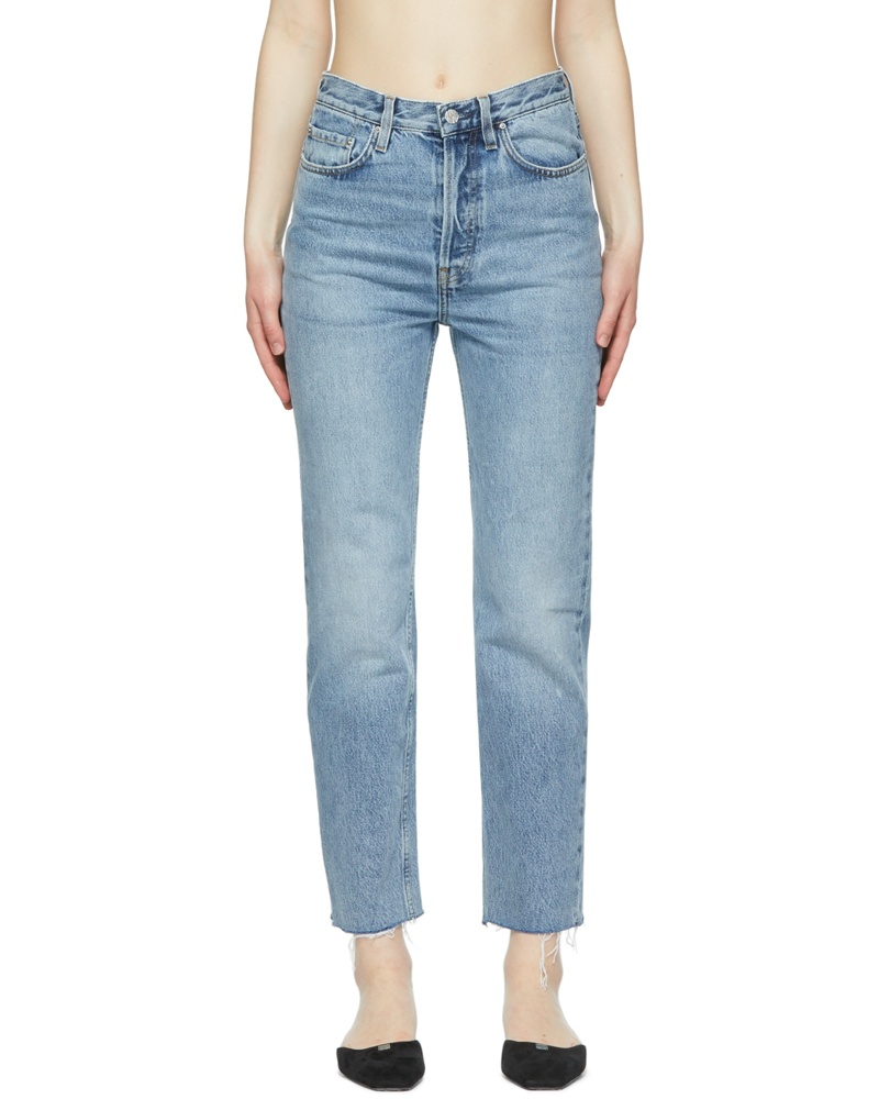 Totême Damen Blue Classic Cut Jeans