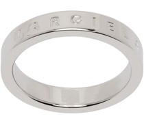 Silver Minimal Logo Ring