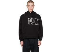 Black Tree Script Hoodie