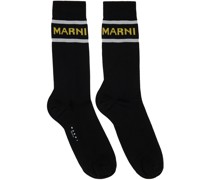 Black Logo Socks