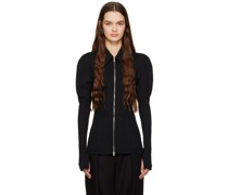 Black Shirring Shirt