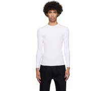 White Thermal Long Sleeve T-Shirt