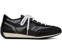 Black Retro Runner Slim Sneakers