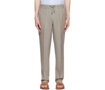 Beige Lyocell Trousers