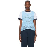 Blue Cotton Tank Top