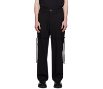 Black Cord Trousers