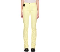 Yellow Spliced Jeans