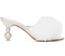 Off-White Delicia Marabou Heeled Sandals