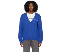 Blue Embroidered Cardigan