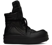 Black Jumbo Laced Geobasket Sneakers