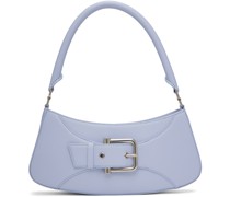 Blue Belted Brocle Bag