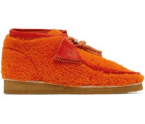 2 Moncler 1952 Orange Clarks Edition Wallabee Boots
