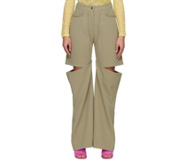 Khaki Emelio Trousers