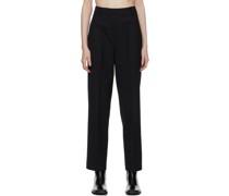 Black Advise Structure Trousers