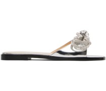 Silver Double Bow Mirror 10 Sandals