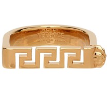 Gold Greca Bar Ring