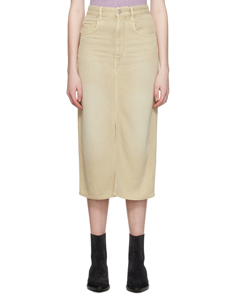 Étoile Isabel Marant Damen Beige Tilauria Midi Skirt
