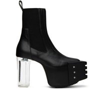 Black Beatle Platform Boots