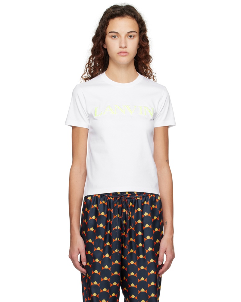 Lanvin Damen White Curb T-Shirt